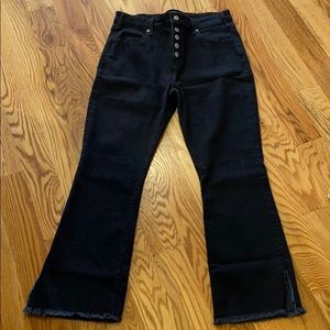 Abercrombie & Fitch High Rise Ankle Flare Jeans